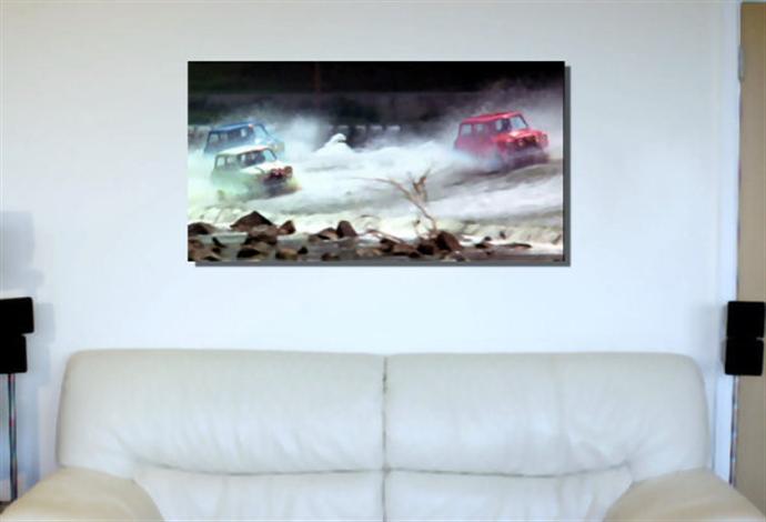 Depiction of ItalianJob5 on a drawing room wall.