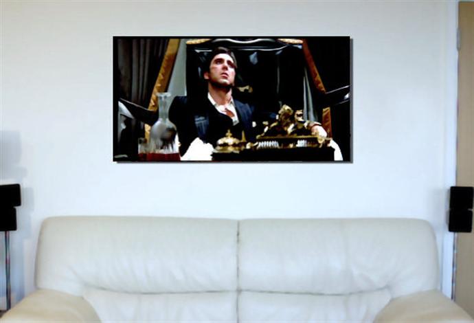 Depiction of Scarface4 on a drawing room wall.