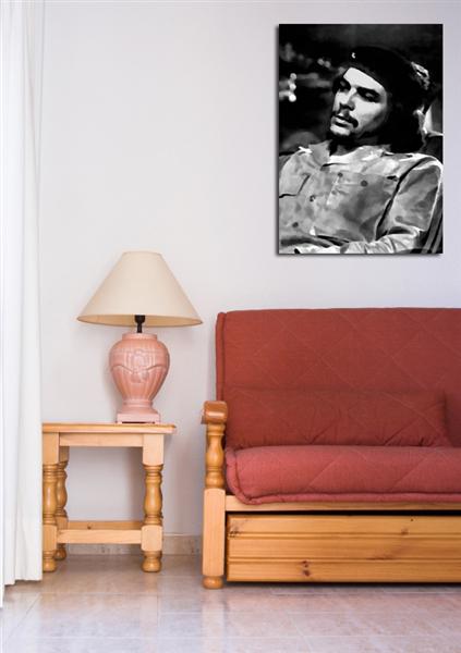 Depiction of che3 on a drawing room wall.